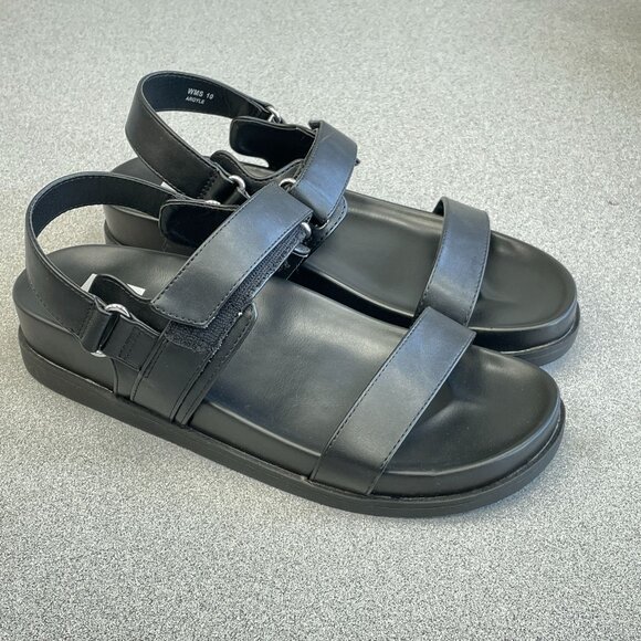 NEW Dolce Vita Argyle Black Platform Sandals Women's Size 10 - Picture 1 of 7
